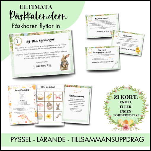 Påskkalender | Påskharen flyttar in | 21 Brev från Påskharen