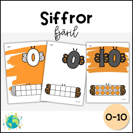 Siffror - Fjäril