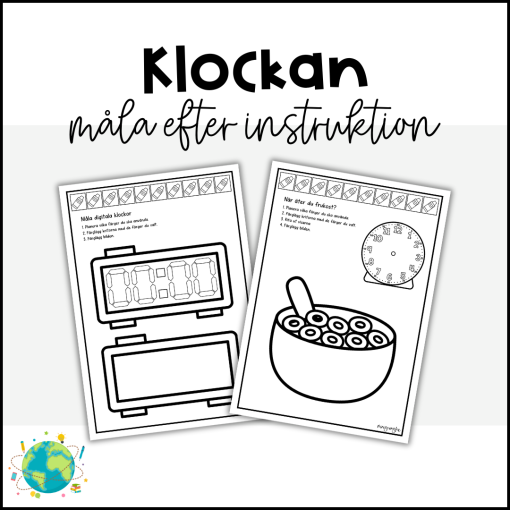 Klockan - Måla efter instruktion