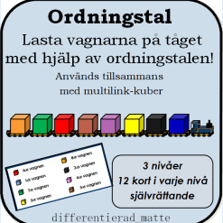 Ordningstal - placera kuberna rätt på tåget