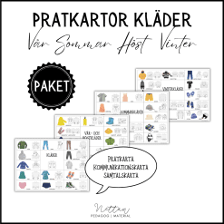 PAKET: Pratkartor kläder