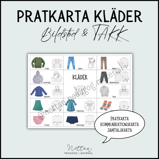 Pratkarta kläder