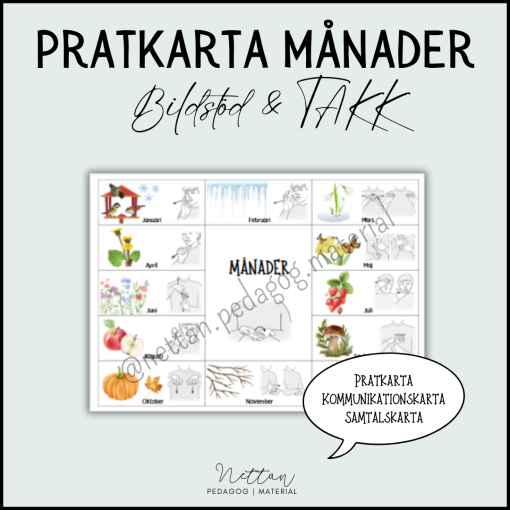 Pratkarta månader