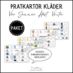 PAKET: Pratkartor kläder