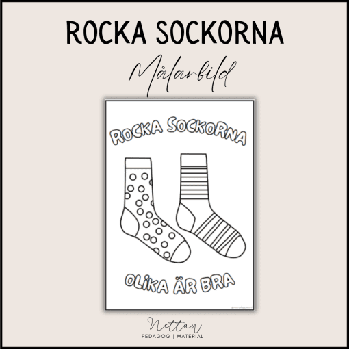 Rocka sockorna målarbild