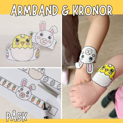 Huvudkronor och armband - påsk
