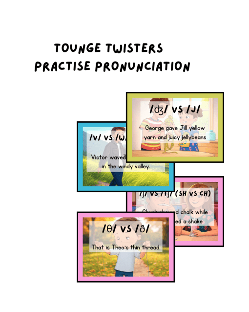 Tounge Twisters - Practise pronunciation