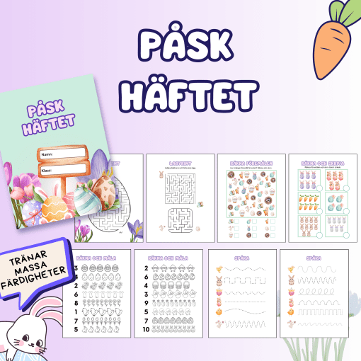 Påskhäftet – Rolig aktivitetsbok med påsktema!