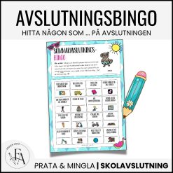 Avslutningsbingo | Mingelaktivitet till skolavslutningen