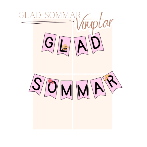 Glad sommar - vimplar