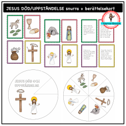 Jesus död och uppståndelse påsken - bild-snurra