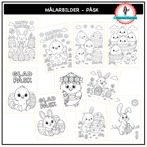 Målarbilder - påsk