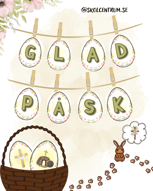 Glad påsk - vimpel