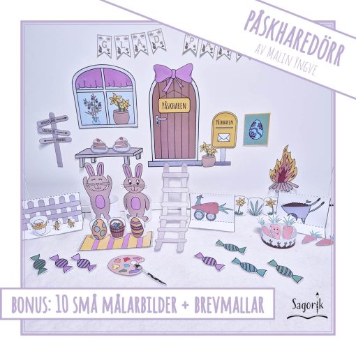 Påskharens dörr - nissedörr till påsk