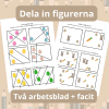 Dela in med streck!