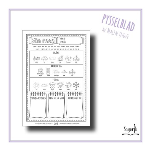 Pysselblad Min resa