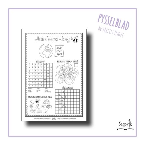 Pysselblad jordens dag