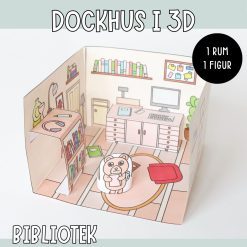 Pyssla dockhus - bibliotek