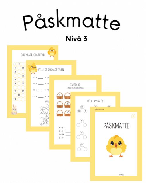 Påskmatte - Nivå 3 (10 sidor)