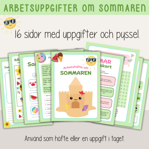 Sommar - Arbetshäfte om sommaren