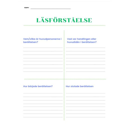 Läsförståelse