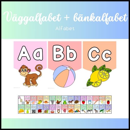 Paket: väggalfabet och bänkalfabet