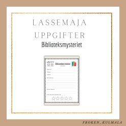 LasseMaja arbetsblad: Biblioteksmysteriet