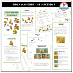 Enkla maskiner - de mäktiga 6