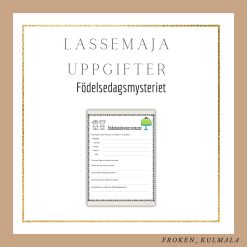 LasseMaja arbetsblad: Födelsedagsmysteriet