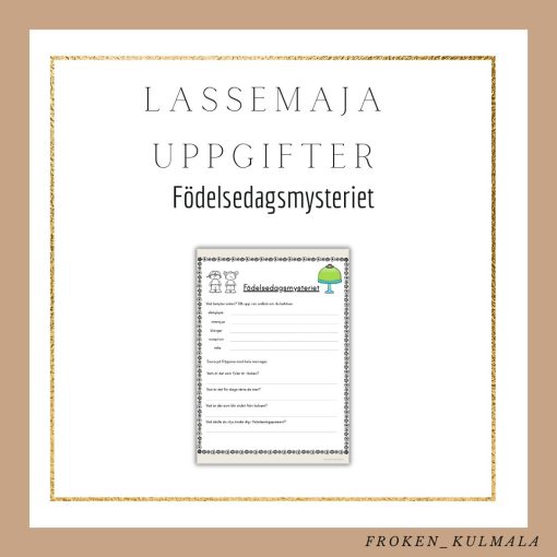 LasseMaja arbetsblad: Födelsedagsmysteriet