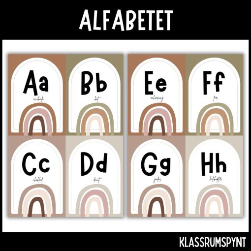 Alfabetet - regnbåge