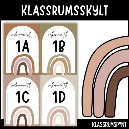 Klassrumsskylt - ÅK 1
