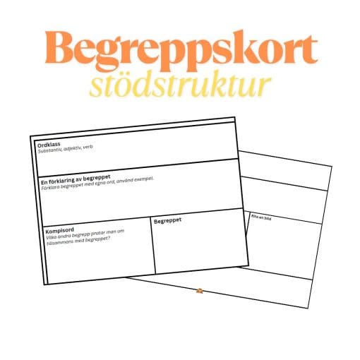 Begreppskort: stödstruktur