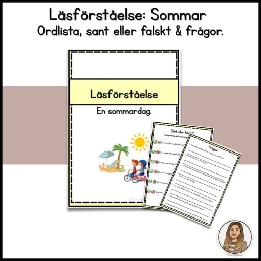 Läsförståelsehäfte - sommar