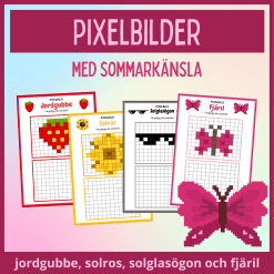 Pixelbilder med sommarkänsla, avbilda mönstret