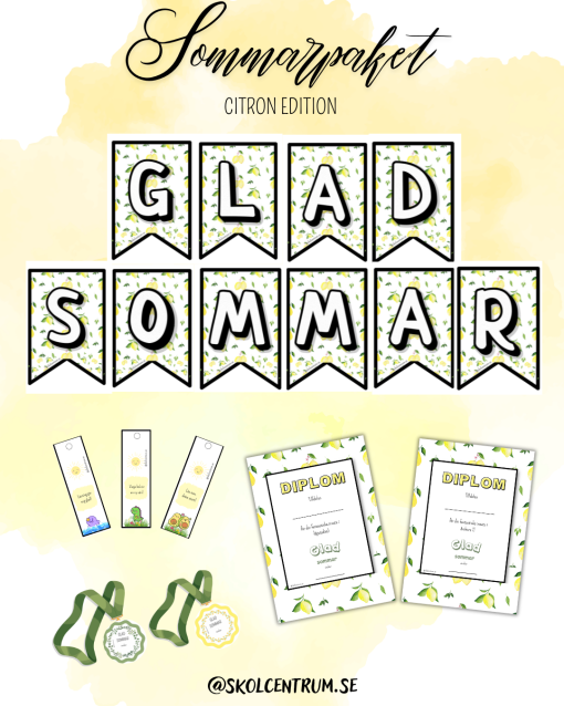 🍋 Citronpaket – somrig pepp till klassrummet! 🍋