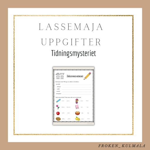 LasseMaja arbetsblad: Tidningsmysteriet
