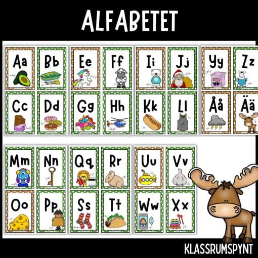 Alfabetet - med illustrationer