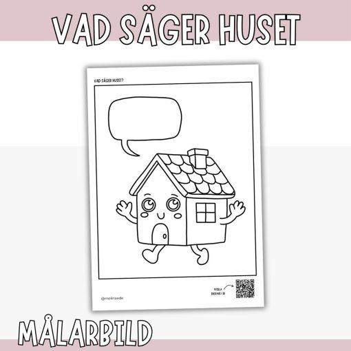 Vad säger huset- målarbild (fri nedladdning)