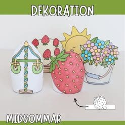 Midsommarpyssel - stående dekorationer