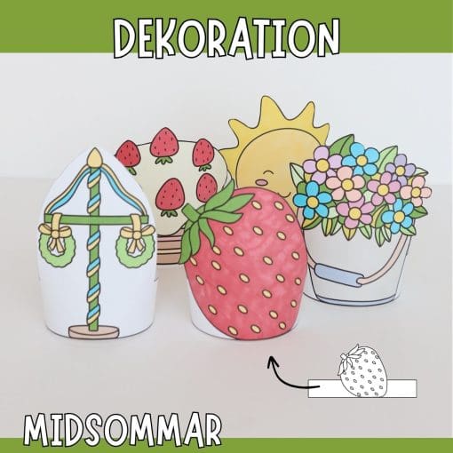 Midsommarpyssel - stående dekorationer