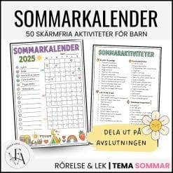 Sommarkalender – 50 skärmfria aktiviteter