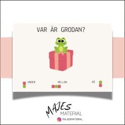 Lägesord - var är grodan?