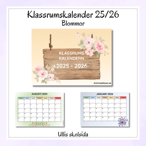 Klassrumskalender 25/26