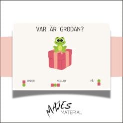 Lägesord - var är grodan?