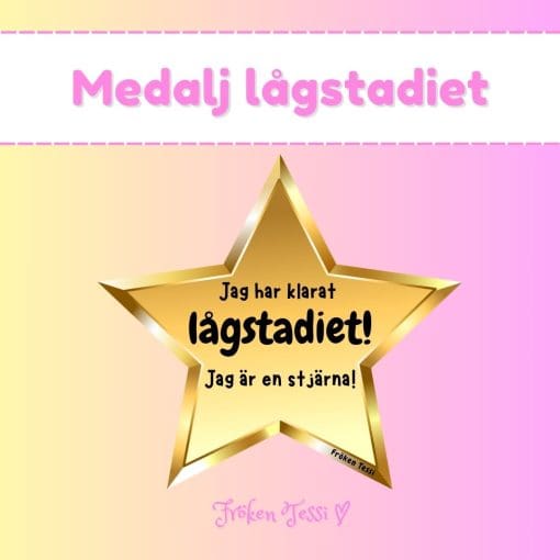 Medalj lågstadiet