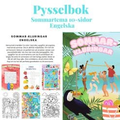 Sommar-kluringar (Engelska) 10-sidor