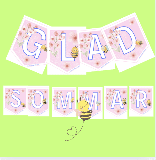 GLAD SOMMAR - vimplar