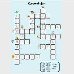 Korsord djur
