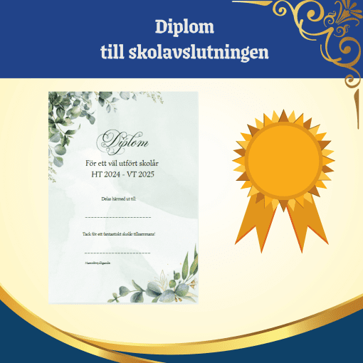 Diplom skolavslutning 2025
